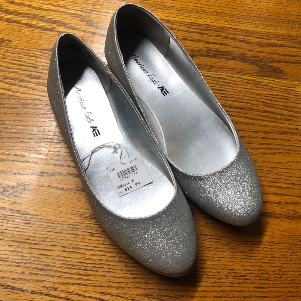 Glitter flats size 8